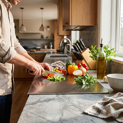 Craftova Stainless Steel Cutting Board